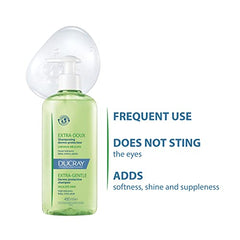 Ducray - Extra-Gentle Dermo-Protective Shampoo - Normal and Delicate Hair - Normal Scalp - For The Whole Family - 400ml