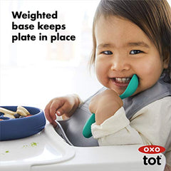 Oxo Tot Silicone Divided Plate Navy