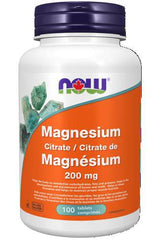 Now Foods Magnesium Citrate 200mg 100tab