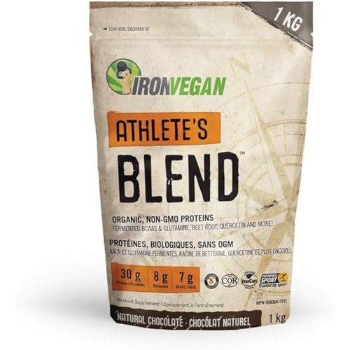 Iron Vegan Athlete's Blend Protein Powder, Chocolate Flavour, 1 kg