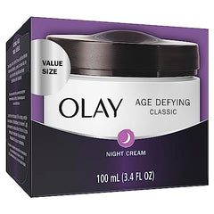 Olay Age Defying Classic Night Cream, Face Moisturizer, 100 Milliliters