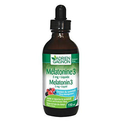 Adrien Gagnon - Liquid Melatonin 3 mg, for Faster and Softer Sleep, Wildberry Flavour, 110 ml