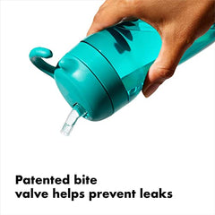 OXO Tot - 12oz Adventure Water Bottle - Spill-proof Straw - For Baby Toddler Tots - Teal