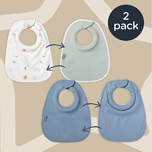 Tommee Tippee Unisex Baby Dusky Blue Bibs, Dusky Blue, One Size US