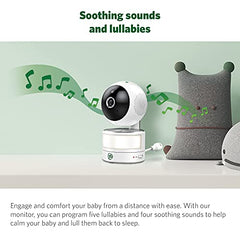 LeapFrog LF915HD Video Baby Monitor with 5” 720p HD LCD Display, 360° Pan & Tilt with 8X Zoom Camera, Color Night Vision, Night Light, Two-Way Intercom, Smart Sensors