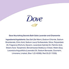 Dove Relaxing Care Foaming Bath Salts to help soothe sore, tired muscles Lavender & Chamomile bath salt with 100% natural skin nourishers 793 g