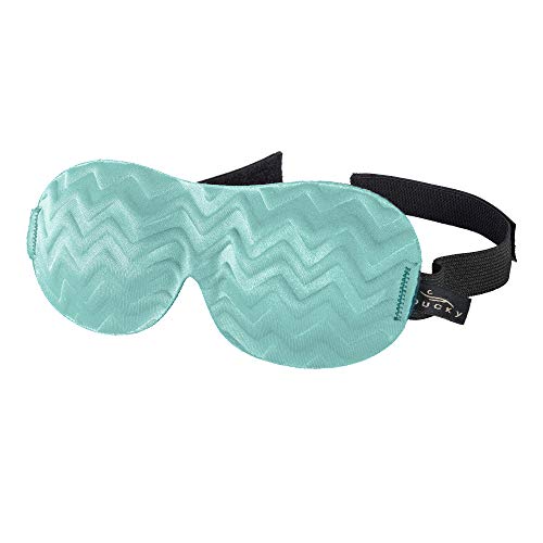 Bucky Ultralight Travel & Sleep Chevron Eye Mask, Blue Ice, One Size