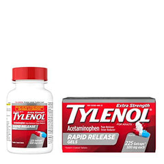 Tylenol Extra Strength Acetaminophen Rapid Release Gels for Pain & Fever Relief, 225 ct