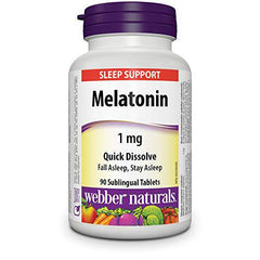 Webber Naturals® Melatonin Quick Dissolve , 1 mg - Zecoya