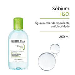 Bioderma Sébium H2O Micellar Water Cleansing and Make-Up Remover, 8.33 Fl Oz