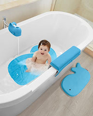 Skip Hop Baby Bath Elbow Rest, Moby, Blue