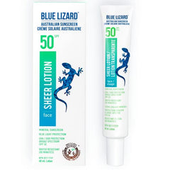 Blue Lizard, Sheer Sunscreen Lotion, SPF 50+, for Face