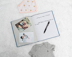 Pearhead Babybook, Blue Linen