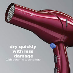 INFINITIPRO BY CONAIR 1875 Watt Salon Performance AC Motor Styling Tool/Hair Dryer, Burgundy