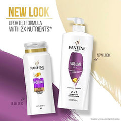 PANTENE PRO-V Volume & Body 2in1 Shampoo + Conditioner, 17.9oz/530mL