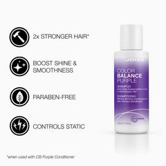 Joico Color Balance Purple Shampoo, Protection for Colour Treated Hair, Moisturizes & Shields Damaged Hair, with Keratin and Green Tea Extract