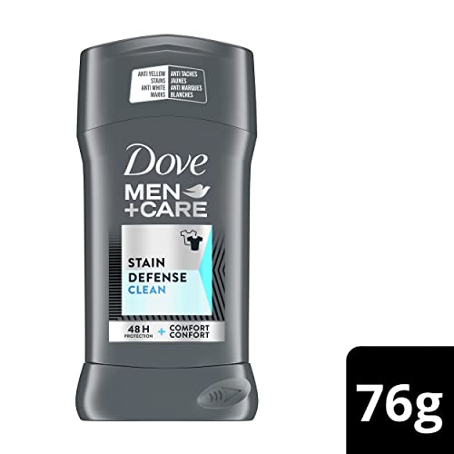 Dove Men+Care Antiperspirant Stick deodorant for 72H sweat & odour protection Stain Defense Clean anti-white marks and yellow stains 76 g