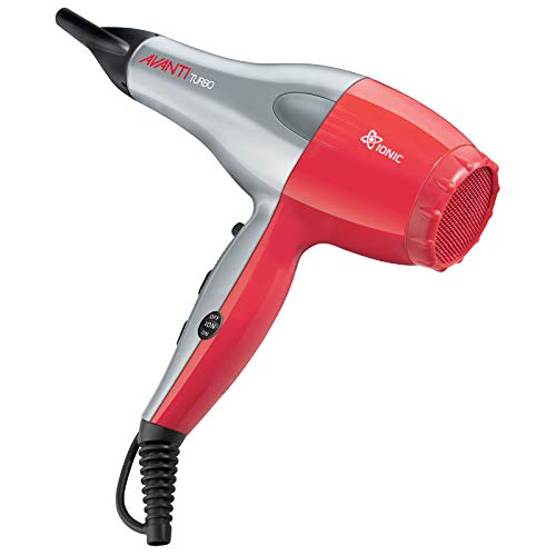 Avanti Ultra Turbo Professional Ionic Hair Dryer Grey/Red for Unisex