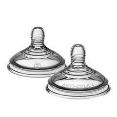 Tommee Tippee Advanced Anti-Colic Medium Flow Baby Bottle Nipples, Breast-like Nipple, 3+ Months, 2 Count