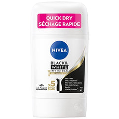 NIVEA Black & White Invisible 48H Protection Silky Smooth Anti-Perspirant Stick, 51g