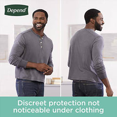 Depend Fresh Protection Adult Incontinence Underwear for Men (Formerly Depend Fit-Flex), Disposable, Maximum, Small/Medium, Grey, 19 Count