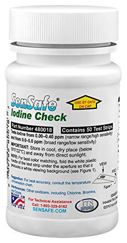 Sensafe 480018 Iodine Test Strips