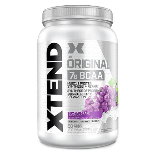 XTEND Original BCAA Powder Glacial Grape | Sugar Free Post Workout Electrolyte Muscle Recovery Drink with Amino Acids | 7g BCAAs for Men & Women | 90 Servings