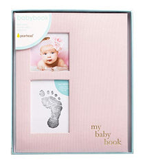 Pearhead Babybook, Pink Linen