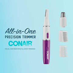 Conair satiny smooth Ladies' personal trimmer, 1 Count, Purple, LLT2L