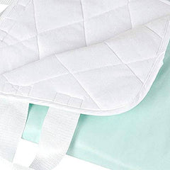 DMI Waterproof Furniture and Bed Protector Pad, 4-Ply Quilted with Straps, Reuseable, 28 x 36, Green