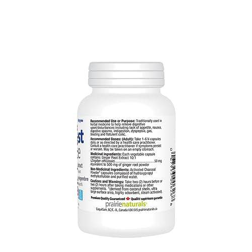 Prairie Naturals Digest force with Ginger Root Extract vcaps 60 Count