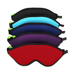 Bucky Blockout Eye Shade with Earplugs, Comfortable & Ultra Light Weight Eye Mask for Travel or Sleep - Black