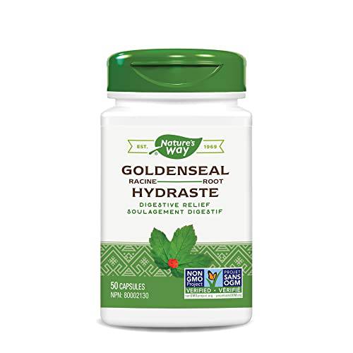 Nature's Way Goldenseal Root, Help Relieve Digestive Upset, Mild Laxative, 50 Vegetarian Capsules