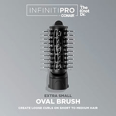 INFINITIPRO BY CONAIR The Knot Dr. Extra Small Oval Brush, Create Loose Curls on Short to Medium Hair, Compatible with INFINITIPRO BY CONAIR The Knot Dr. Dryer Brushes