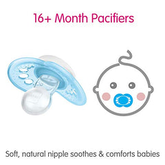 MAM Original Matte Pacifier (2 pack, 1 Sterilizing Pacifier Case), Pacifiers 16 Plus Months, Baby Boy Pacifier, Best Pacifiers for Breastfed Babies, Sterilizing Storage Case