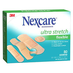 Nexcare™ Ultra Stretch Bandages, Ast. Sizes, 80 pk