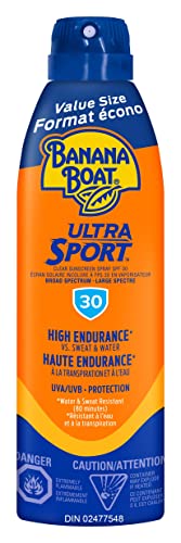 Banana Boat Ultra Sport Sunscreen Spray, NEW FORMULA, Spf 30, Value Size, 226g