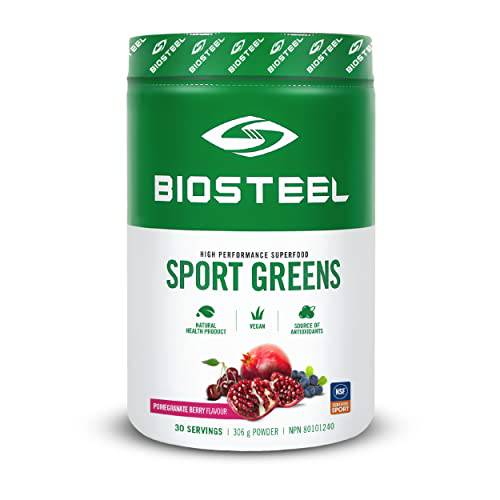 BioSteel Sport Greens Powder, High Performance Superfood, Non-GMO Formula, Pomegranate Berry, 30 Servings