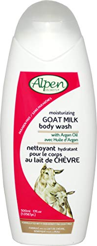 Alpen Secrets Goat Milk With Argan Oil Body Wash, Argan Oil, 17 fl. Oz.