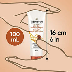 Jergens® Travel Size Ultra Care Restoring Argan Oil-Infused Moisturizer & Body Lotion for Extra-Dry Skin (100 mL)