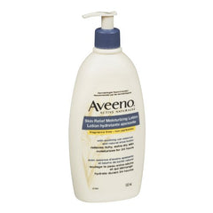 Aveeno Skin Relief Moisturizing Body Lotion With Natural Shea Butter & Triple Oat Complex, Unscented Moisturizer for Extra Dry, Itchy or Sensitive Skin, Fragrance Free, 532mL (Packaging May Vary)