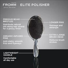 Fromm Elite Polisher Boar Bristle Brush