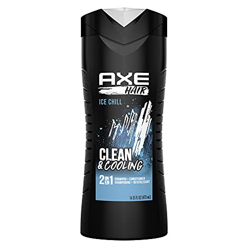 AXE 2-in-1 Shampoo and Conditioner for Clean & Strong Hair Ice Chill Iced Mint & Lemon Men's Shampoo & Conditioner in a 100% Recycled Bottle 473 ML