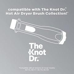 INFINITIPRO BY CONAIR The Knot Dr. Cushioned Paddle Brush, Smooth and Shine All Hair Types, Compatible with INFINITIPRO BY CONAIR The Knot Dr. Dryer Brushes