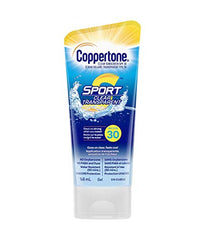 Coppertone Sport Clear Sunscreen SPF 30, Water-Resistant Sport Sunscreen Gel, Rubs In Clear and Stays On Strong When You Sweat