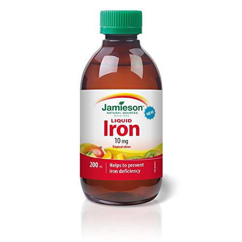 Iron Liquid - 10 mg Elemental Iron, Tropical Citrus Flavour