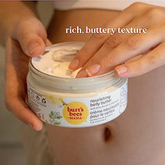 Burt's Bees Mama Bee Belly Butter Fragrance Free Lotion, 99% Natural Origin 185g