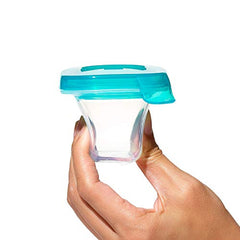 OXO Tot - 2oz Silicone Baby Blocks - Freezer Storage Containers - Teal