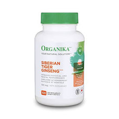 Organika Siberian Tiger Ginseng 100mg- Eleutherococcus Senticosus- Adaptogenic, Immune Support, Fatigue Support- 100caps