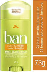 Ban Sweet Surrender 24-Hour Invisible Solid, Antiperspirant Deodorant, 73 G